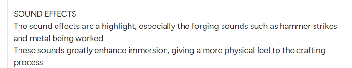 Sound effects review screenshot